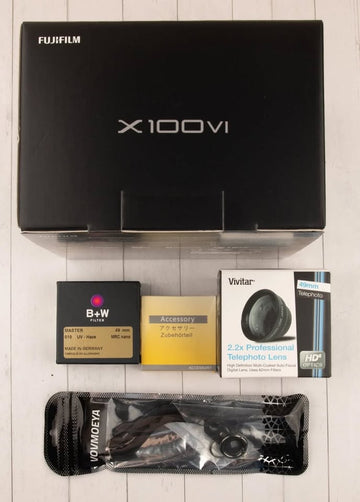 Fujifilm X100VI 40.2 Megapixel Digital Camera Silver - Extras - 10 Shutter Count